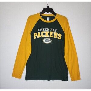Green Bay Packers Long Sleeve Shirt Mens Size Large NFL Team Apparel